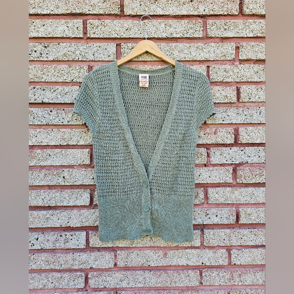 Faded Glory Short Sleeve Cardigan - Womens Size Large